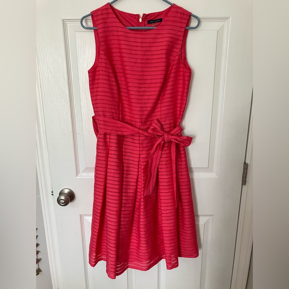Tommy Hilfiger Striped Pink Dress